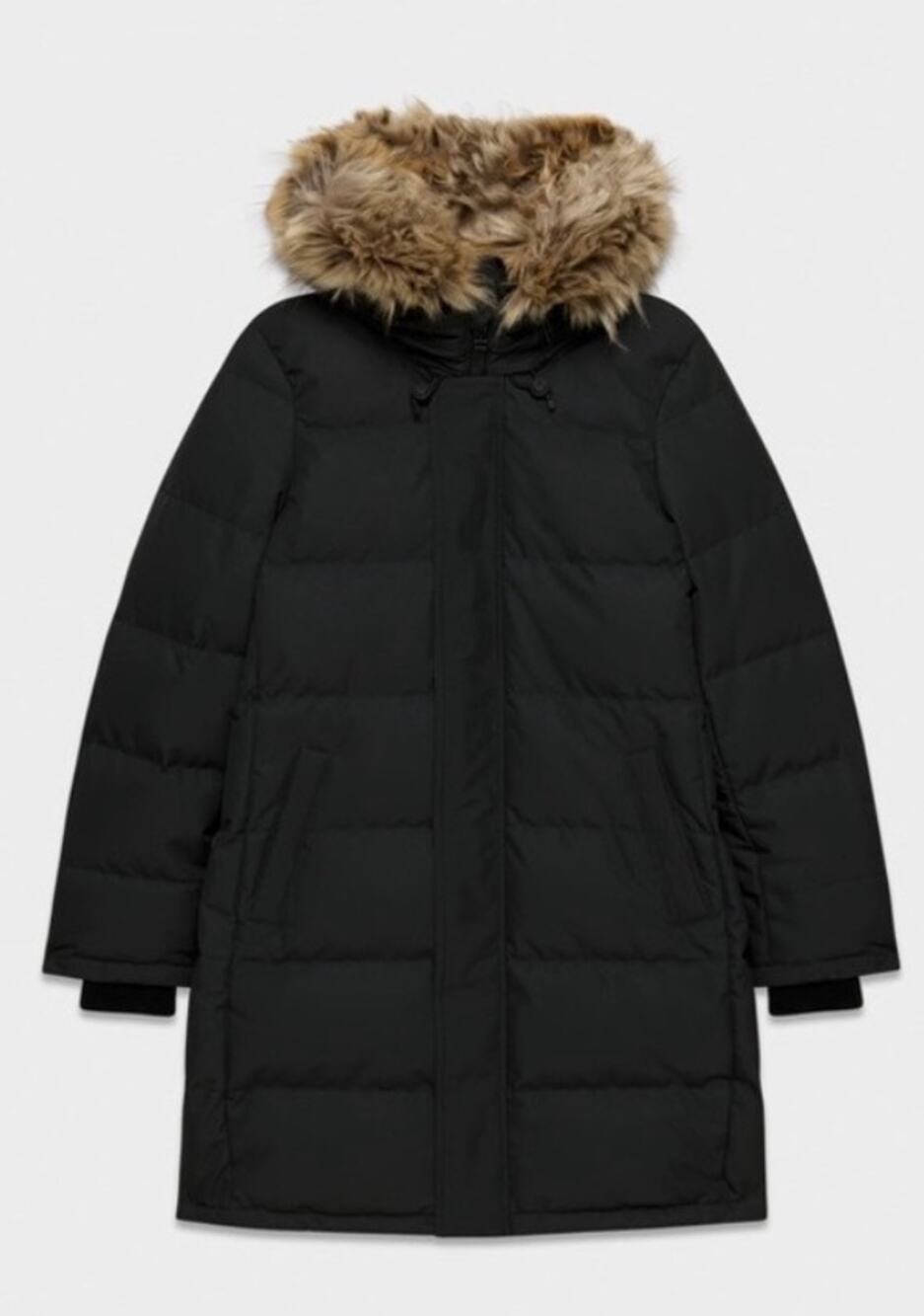 Aritzia TNA The Powder Parka Mid-Length Parka Black M